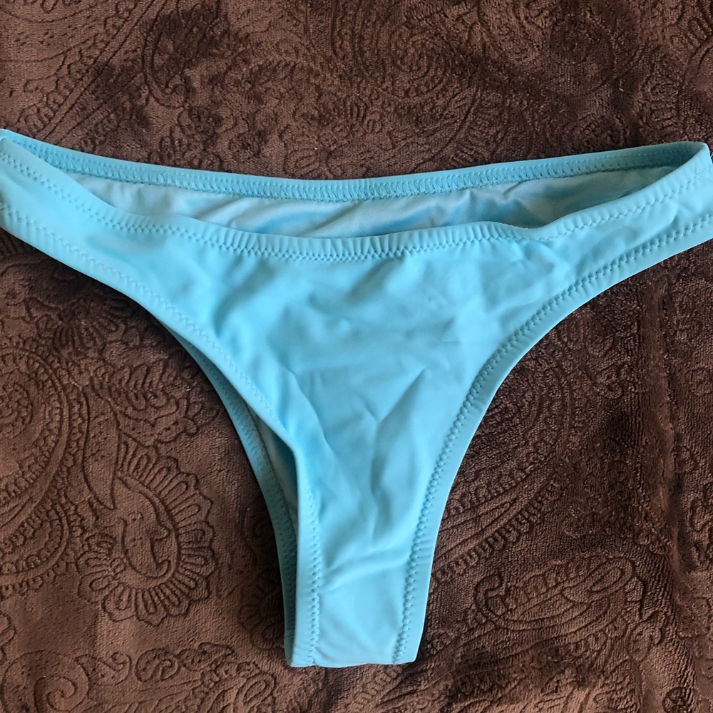 NEW. Zaful Blue Bikini Thong/Cheeky